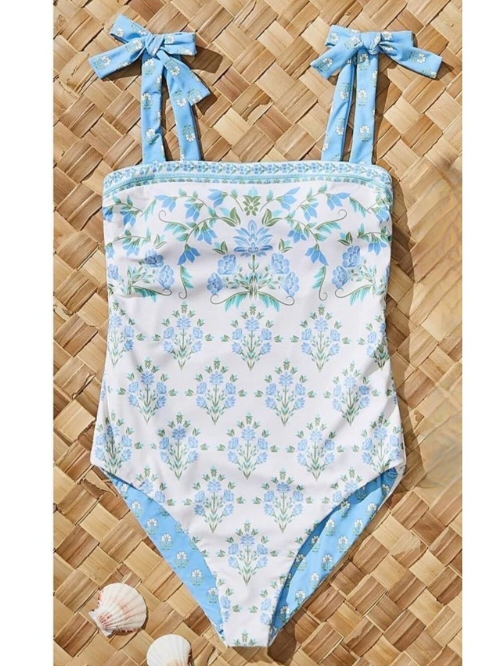 A Loves A Big Girls Reversible Bandeau One-Piece Swimsuit Kids Size 16